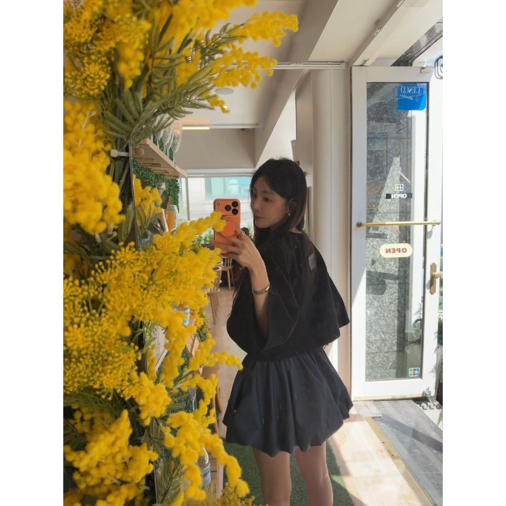 【유나】正韓連線🇰🇷KQ0130-正韓太妍어니-可愛風蝴蝶休閒套裝-細節圖6