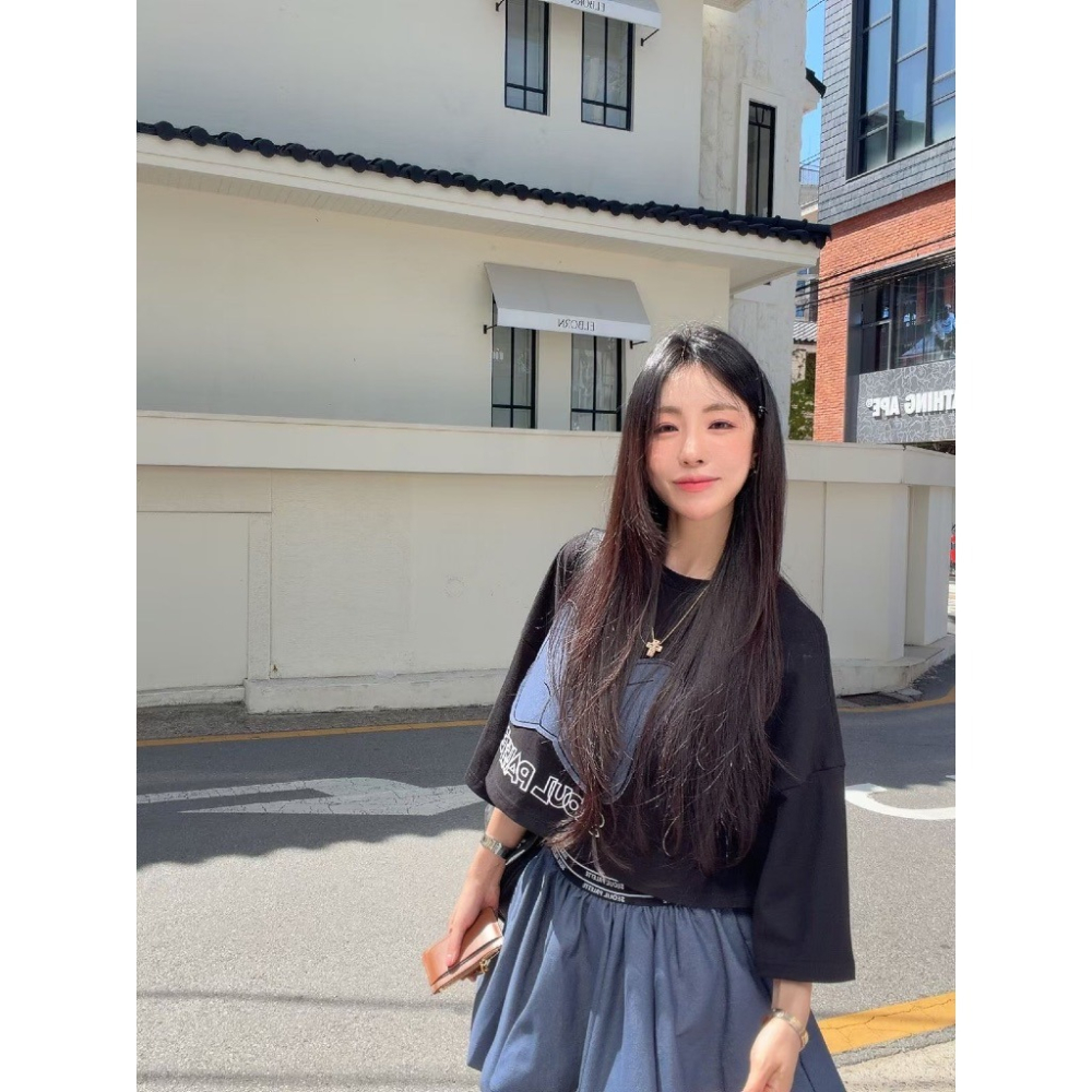 【유나】正韓連線🇰🇷KQ0130-正韓太妍어니-可愛風蝴蝶休閒套裝-細節圖7