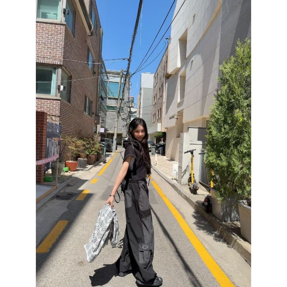 【유나】正韓連線🇰🇷KQ01300505-正韓🇰🇷太妍어니家連帽俏麗短版上衣-細節圖6
