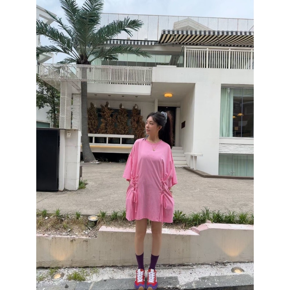 【유나】正韓連線🇰🇷太妍歐膩家KQ01300605-設計款綁帶洋裝-細節圖2