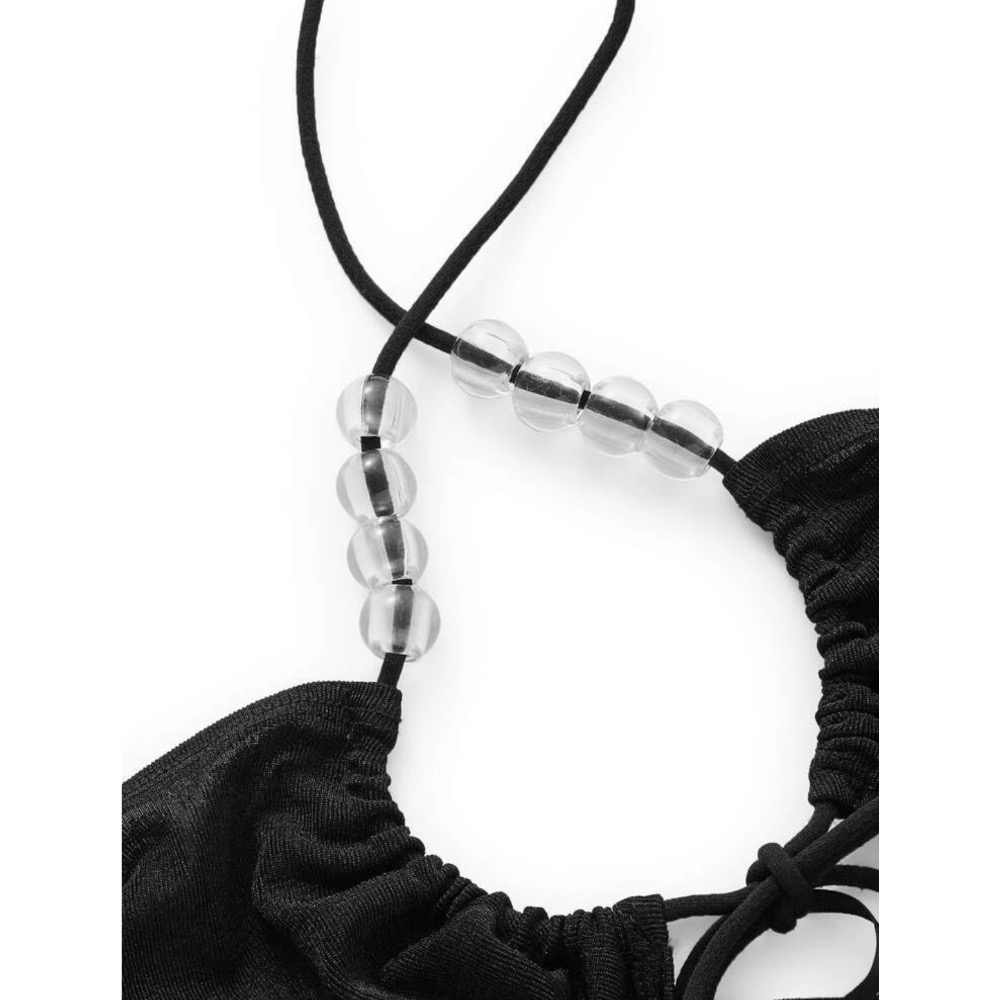 𝐋•𝐂 𝐒𝐓𝐔𝐃𝐈𝐎𝐓𝐖｜歐美辣妹系列🤎火辣掛脖交叉吊帶背心-細節圖4