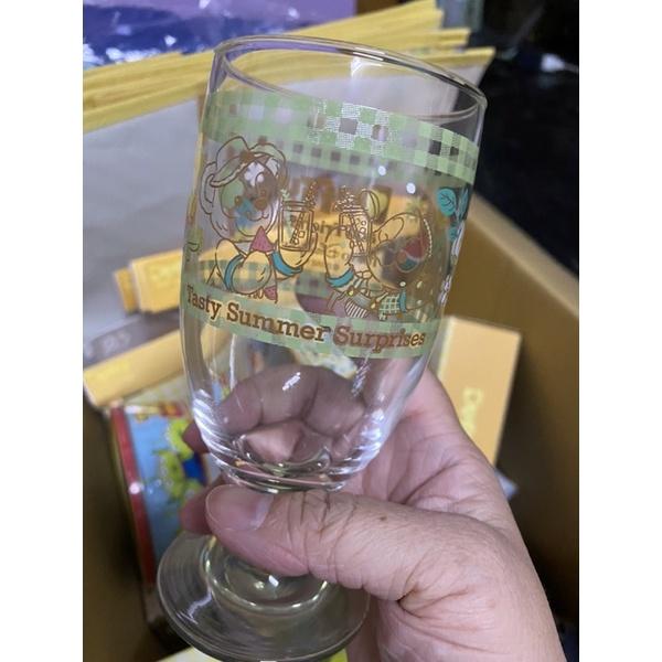 泡菜拉麵代購（私訊我便宜一點）東京迪士尼園區-2022夏季達菲熊玻璃杯2入一組-細節圖2