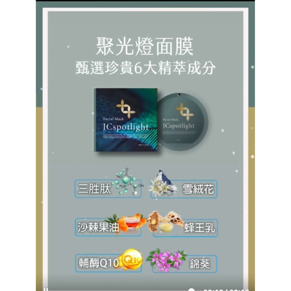 『JCspotlight聚光燈』 聚光燈面膜 3盒15片(贈6顆黑羽毛膠囊)-細節圖4