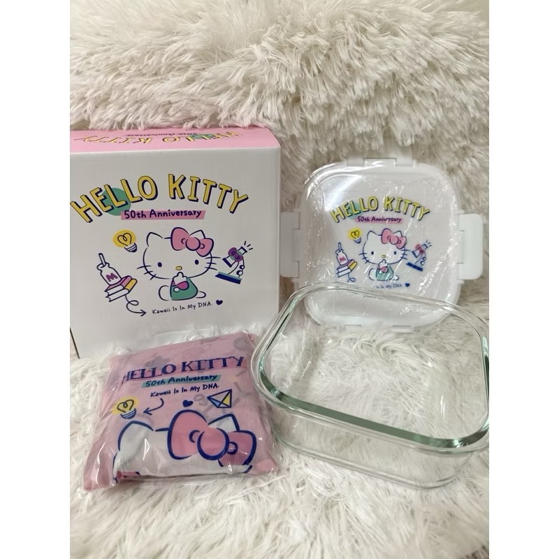 三麗鷗Hello Kitty 玻璃餐盒組-細節圖2
