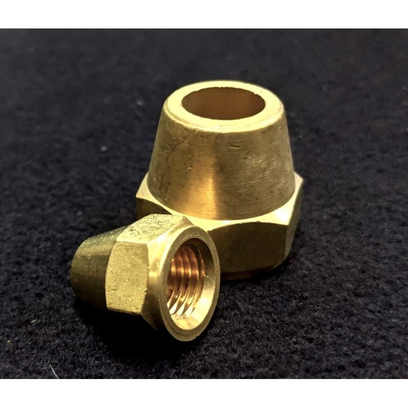 喇叭頭 六角螺帽 孔深加長2倍型 銅管接頭 配管 冷氣 空調-細節圖3