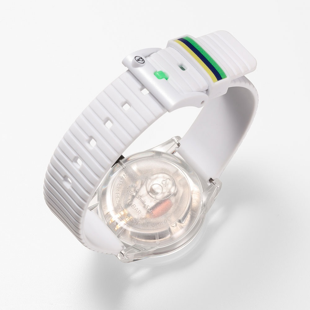 Quest Quality SmileSolar 2018春夏拚色款 008太陽能手錶,日出白,35mm-細節圖4