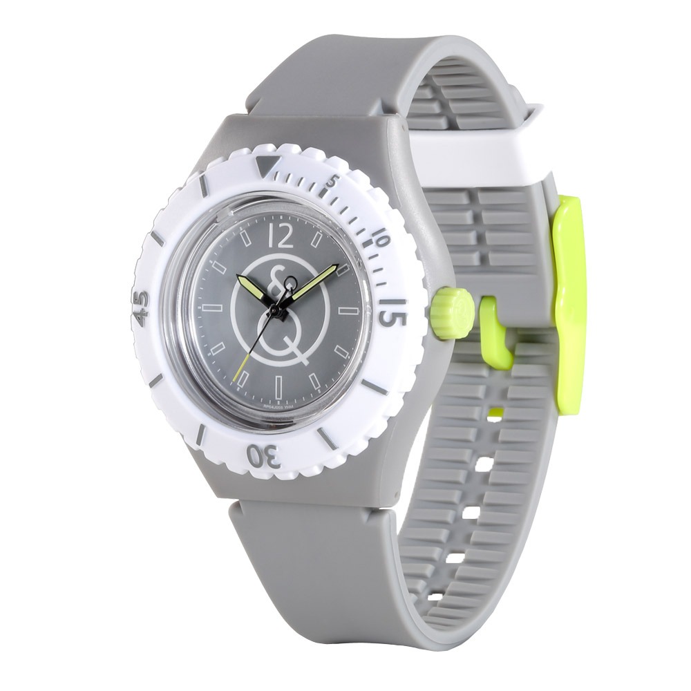 Quest Quality SmileSolar 005太陽能潛水錶,百搭灰,43mm-細節圖2