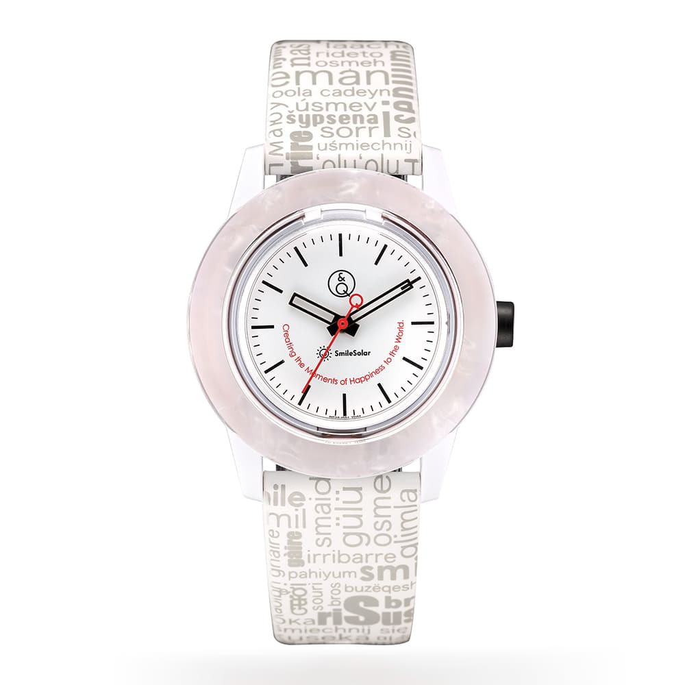 Quest Quality SmileSolar 巴賽爾系列太陽能手錶-鋯石白-細節圖2