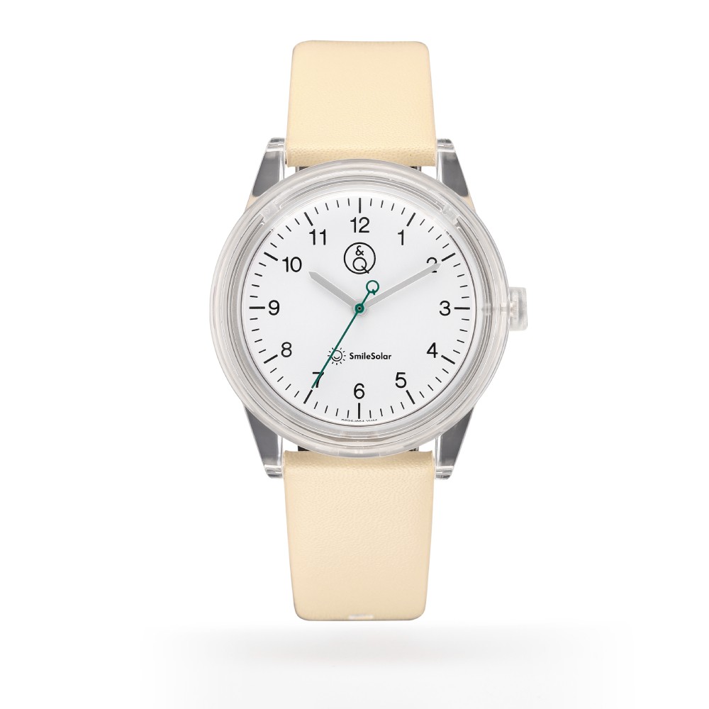 Quest Quality SmileSolar 喀什米爾系列太陽能手錶,優雅米Medium,35mm-細節圖2