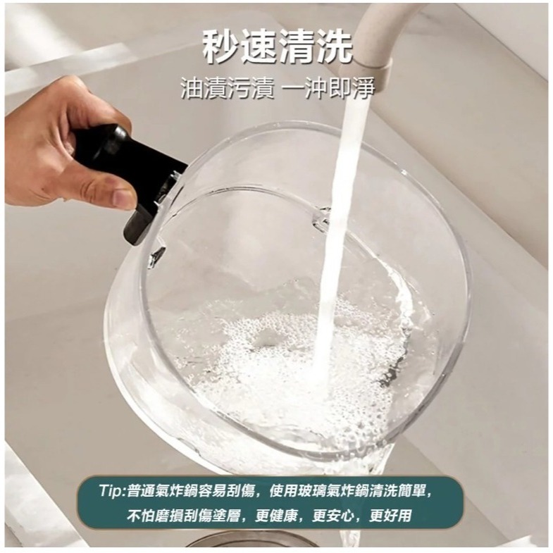 【Glolux】AF-3501 3.5L晶鑽氣炸鍋 綠金香-細節圖3