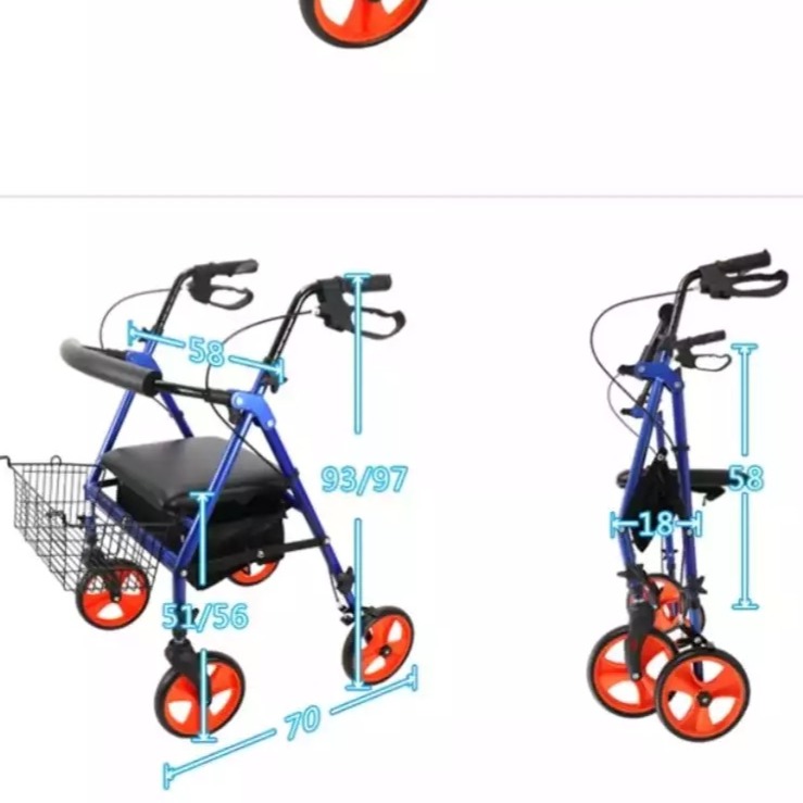 助步四輪車-帶輪助行器-細節圖4