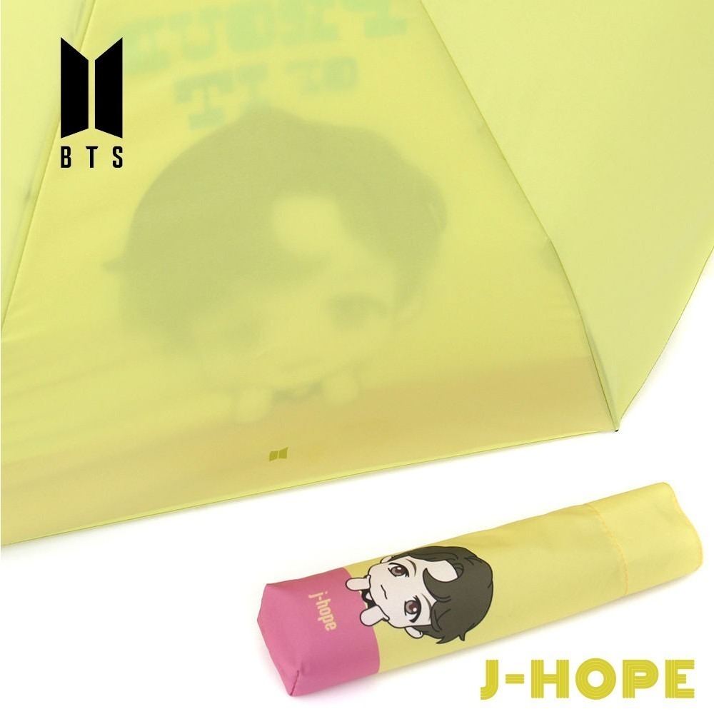 J-hope【絕版限量】K-pop韓流站 BTS 角色全自動輕便雨傘(獨家贈BTS限量海報一張，送完為止)-細節圖2