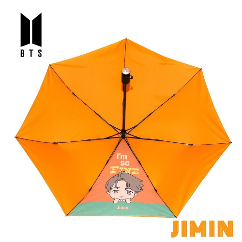 Jimin【絕版限量】K-pop韓流站 BTS 角色全自動輕便雨傘(獨家贈BTS限量海報一張，送完為止)