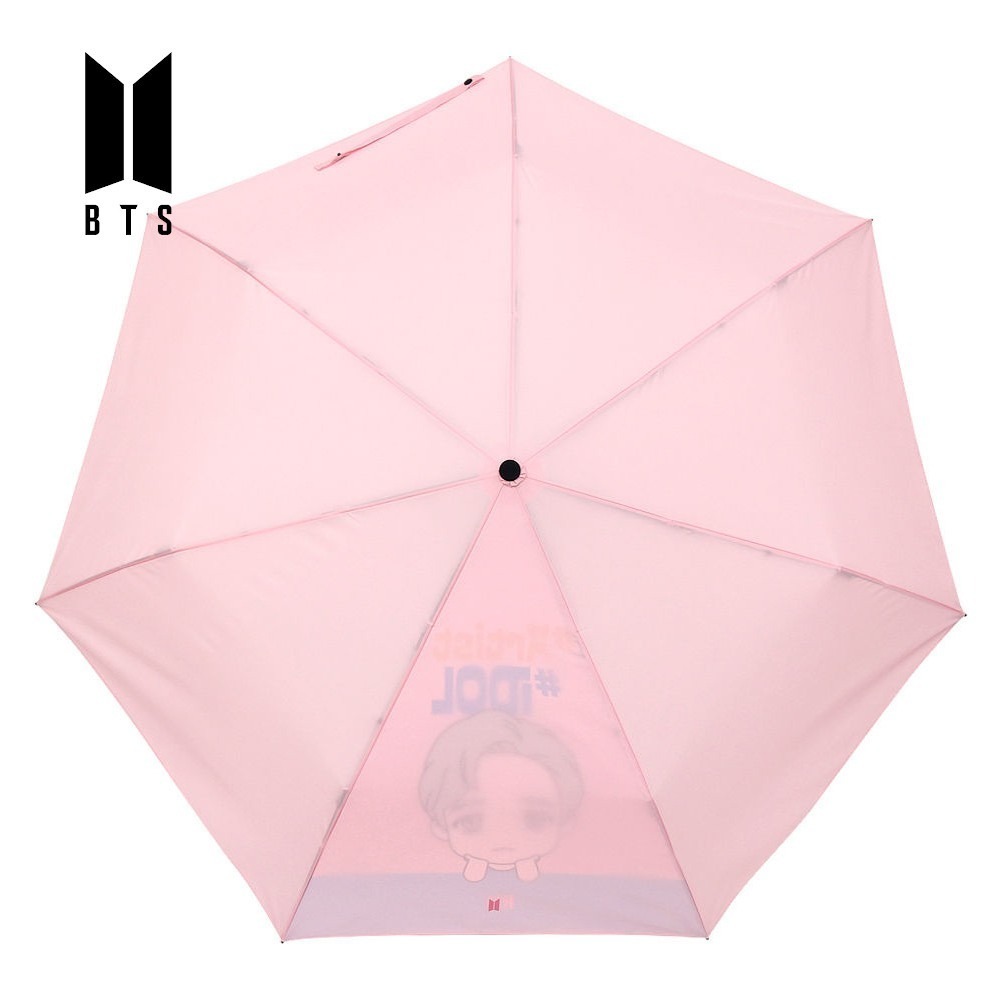 RM【絕版限量】K-pop韓流站 BTS 角色全自動輕便雨傘(獨家贈BTS限量海報一張，送完為止)-細節圖2