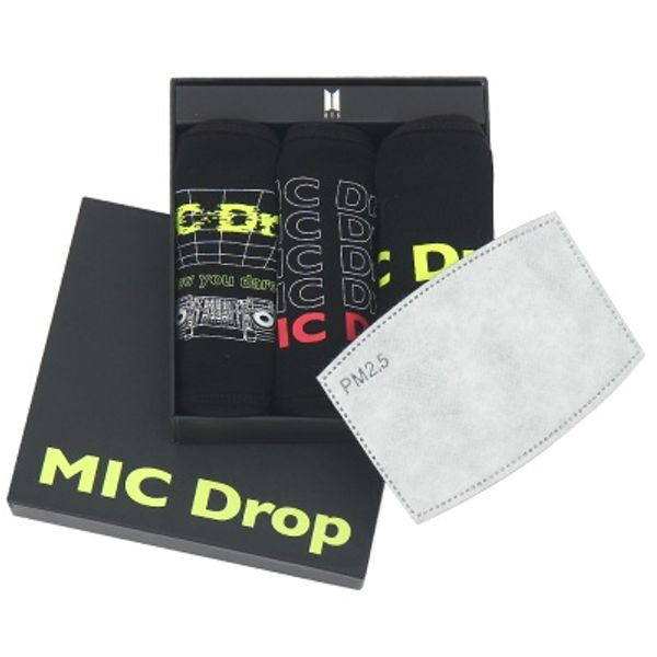 【絕版限量】K-pop韓流站 BTS MIC Drop3件組棉質口罩(獨家贈BTS限量海報一張，送完為止)-細節圖4