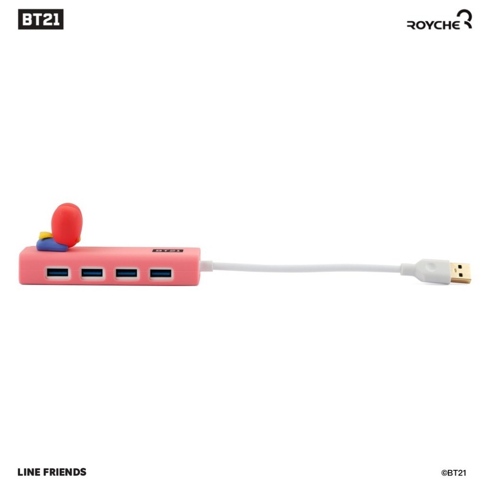 TATA【絕版限量】K-pop韓流站 BT21 BABY USB 集線器(獨家贈BTS限量海報一張，送完為止)-細節圖3