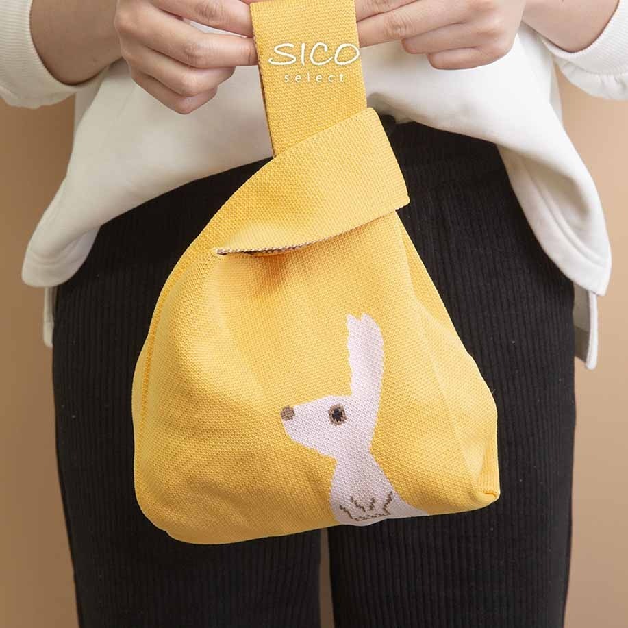 SICO厚實針織花色小提袋 (多種款式)-細節圖2