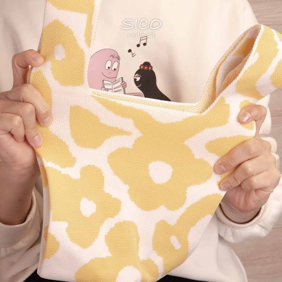 SICO厚實針織花色小提袋 (多種款式)-細節圖4