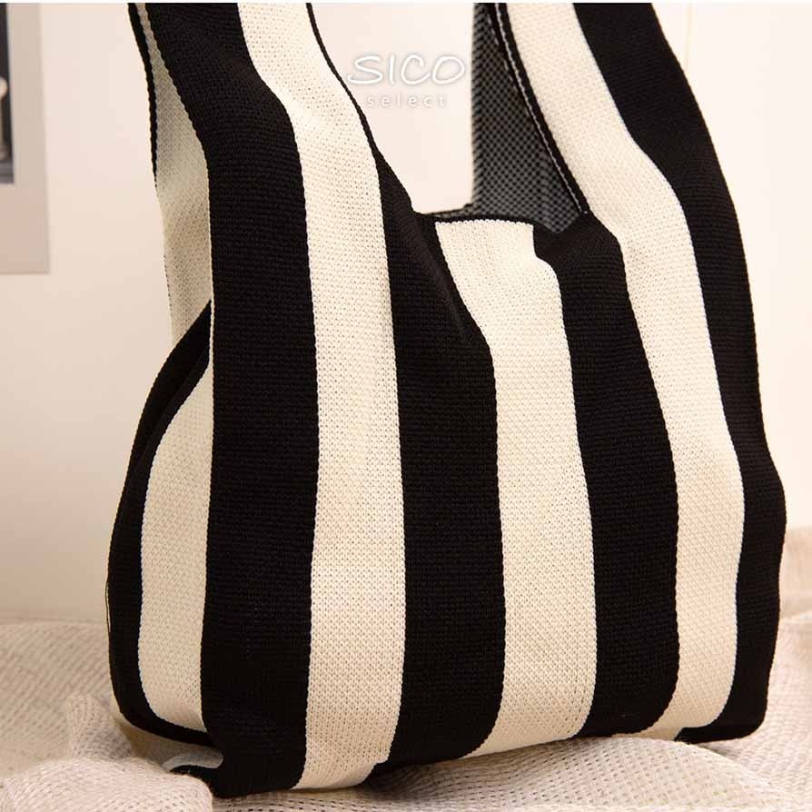 SICO厚實針織花色小提袋 (多種款式)-細節圖6