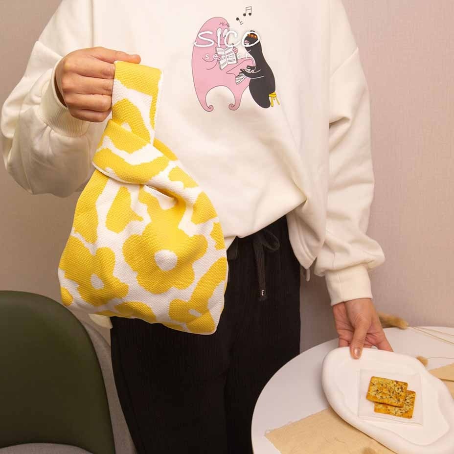 SICO厚實針織花色小提袋 (多種款式)-細節圖10