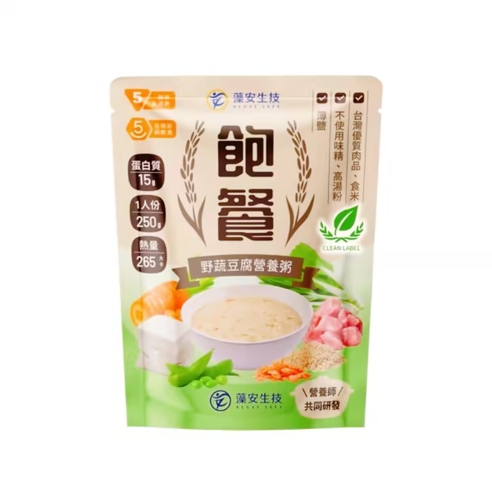 藻安生技 飽餐 銀髮友善即食粥(250g包) 軟質即食粥 緊急糧食 防災食品-規格圖4