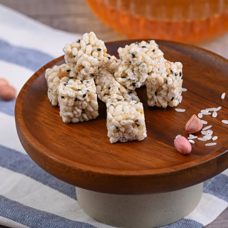 高鐵商務艙指定點心-漢來飯店香脆米菓3入組(黑米芝麻/吮指椒鹽脆菓)-細節圖2