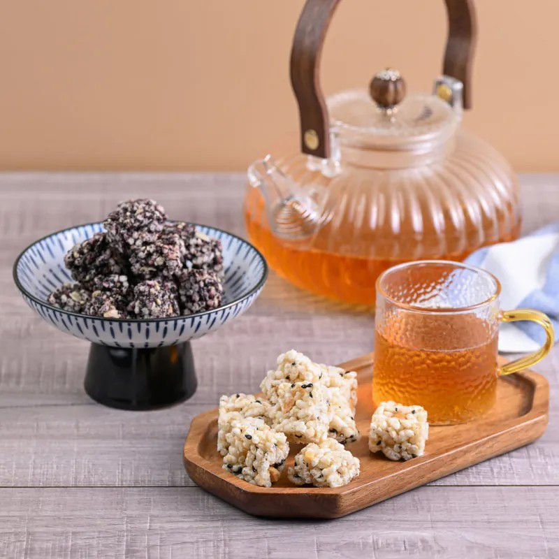 高鐵商務艙指定點心-漢來飯店香脆米菓3入組(黑米芝麻/吮指椒鹽脆菓)-細節圖6