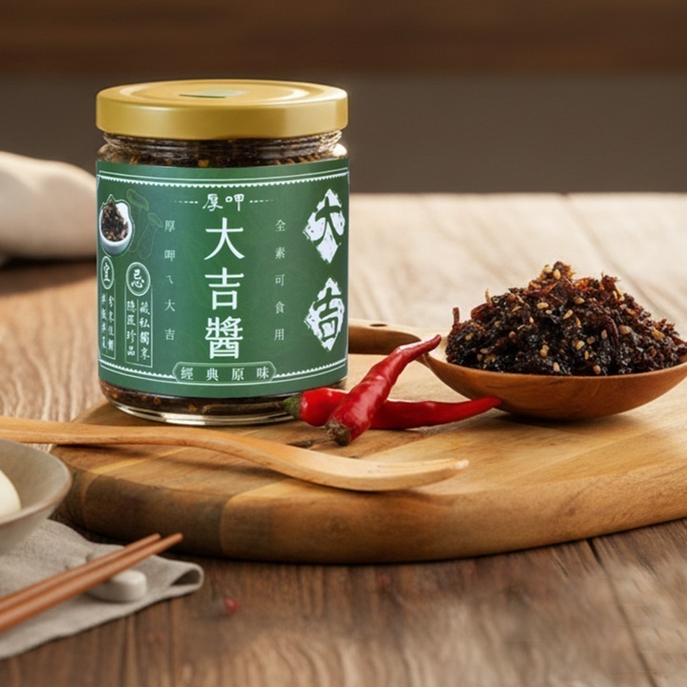 【小仁物蔬食】厚呷大吉醬｜手工自製素食XO醬(全素) 猴頭菇/牛蒡精華 拌飯拌麵神器 約240g-細節圖3