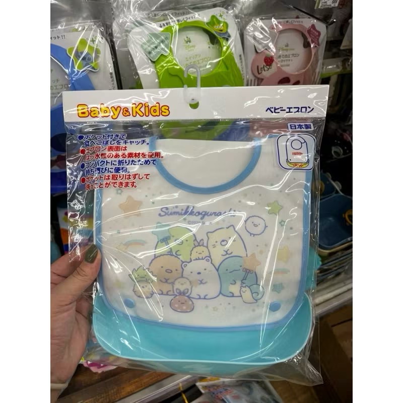 日本製 迪士尼 立體 防水圍兜 防漏 口袋圍兜兜-細節圖3