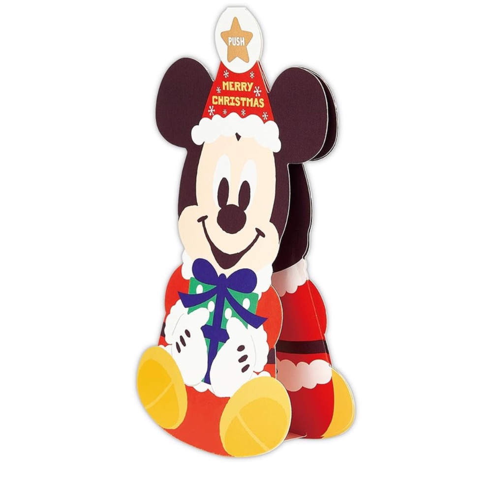 日本🇯🇵 hallmark 正版 迪士尼 米奇 搖搖立體音樂 聖誕卡片 聖誕節-細節圖3