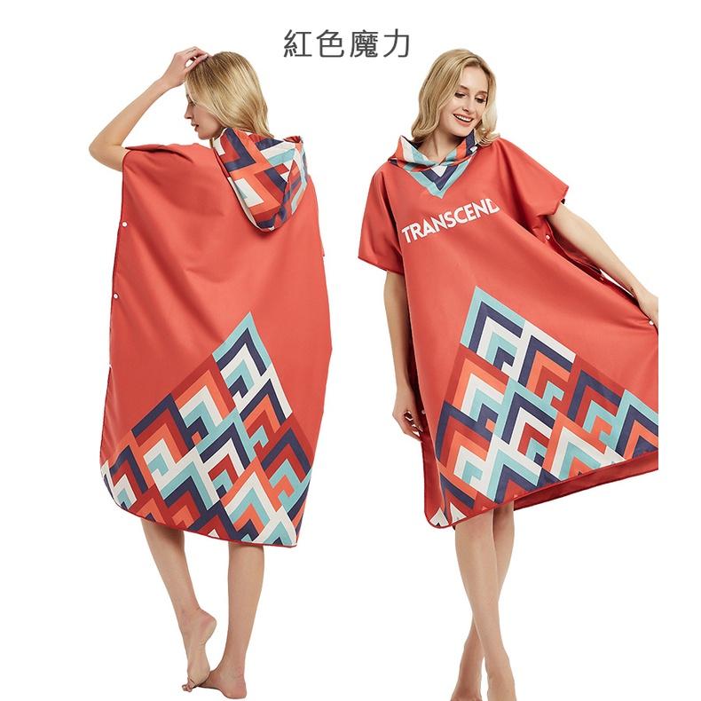 速乾斗篷浴巾潛水沙灘游泳保暖外套溫泉帶帽浴袍-細節圖7