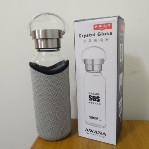 【美德生活】AWANA Crystal Glass 550ml 水晶玻璃杯 玻璃瓶