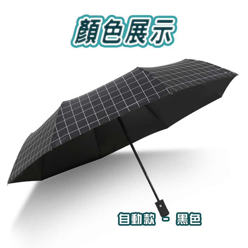 台灣現貨 抗UV格子晴雨傘 自動摺疊傘 雨傘 自動傘 晴雨傘 情侶傘 折傘 摺疊傘 雙人傘 折疊傘 防曬傘-細節圖6