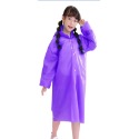 EVA成人兒童雨衣紫色