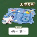 兒童益智軌道車(台灣現貨) 小汽車DIY拚圖場景玩具男孩3-6嵗多功能 diy軌道 電動車 百變軌道車 電動軌道車-規格圖11