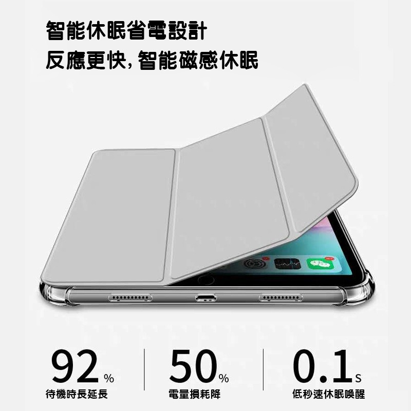 空壓三折IPAD套2019iPad AIR護殼air2保護殼2018新iPad8保護套air殼mini4 mini5皮套-細節圖6