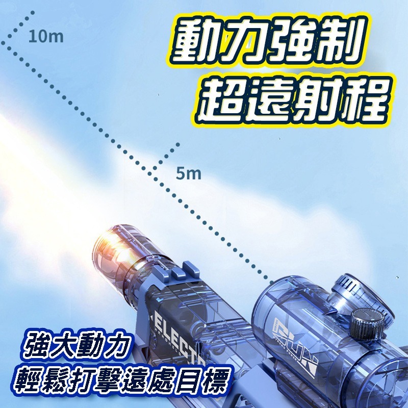 冰鼠燈光電動水槍  商檢合格全自動水槍水自動水槍 兒童電動玩具 高壓水槍打水仗 水上遊戲-細節圖2