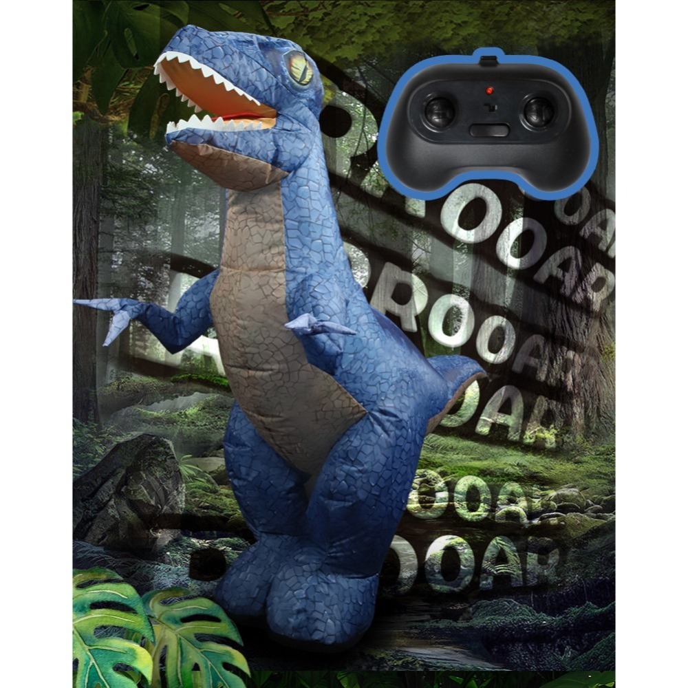 遙控充氣霸王龍 兒童恐龍玩具男孩3-6嵗電動遙控 超大號兒童仿真遙控電動霸王龍玩具 侏羅紀恐龍 男孩生日禮物 可充電-細節圖3