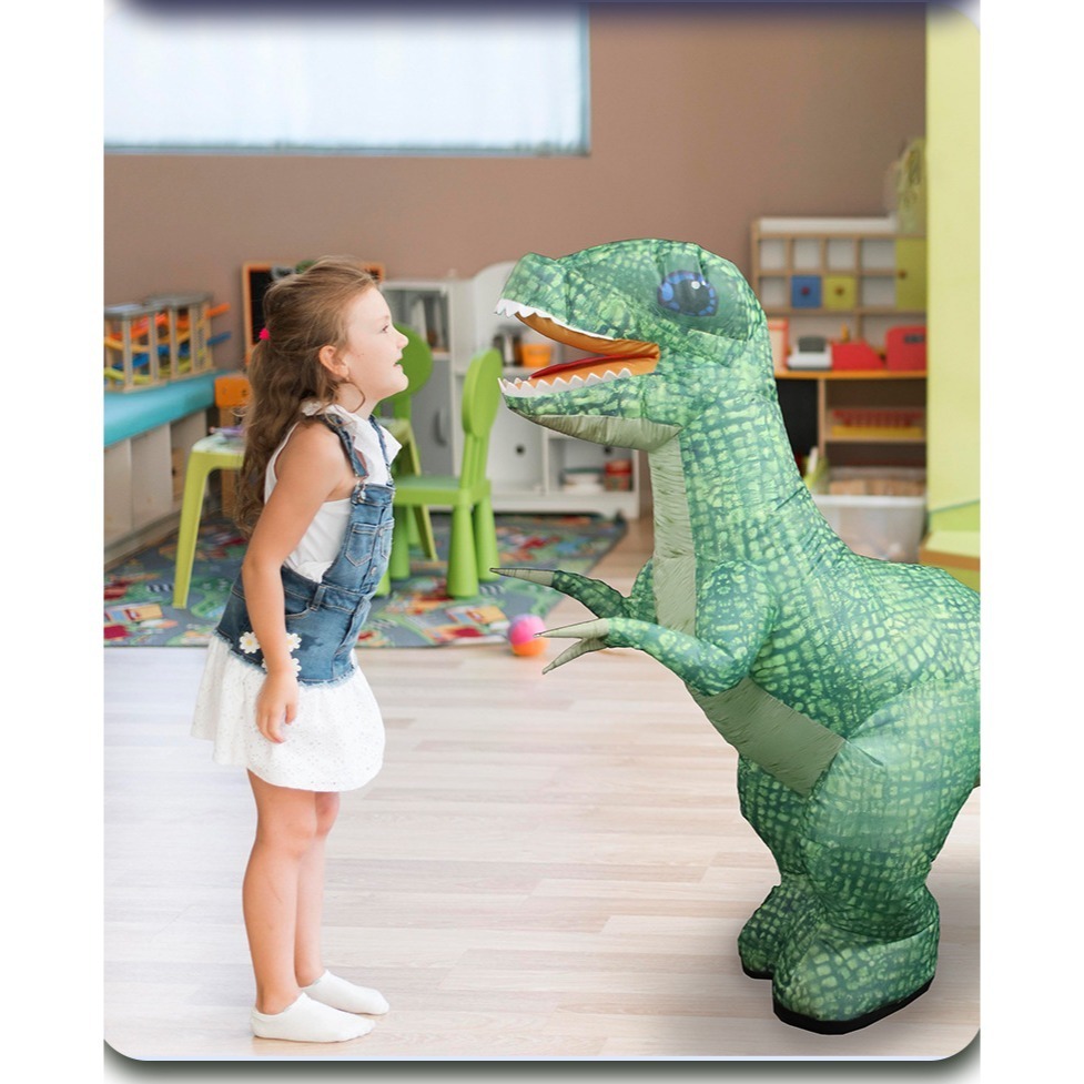 遙控充氣霸王龍 兒童恐龍玩具男孩3-6嵗電動遙控 超大號兒童仿真遙控電動霸王龍玩具 侏羅紀恐龍 男孩生日禮物 可充電-細節圖7