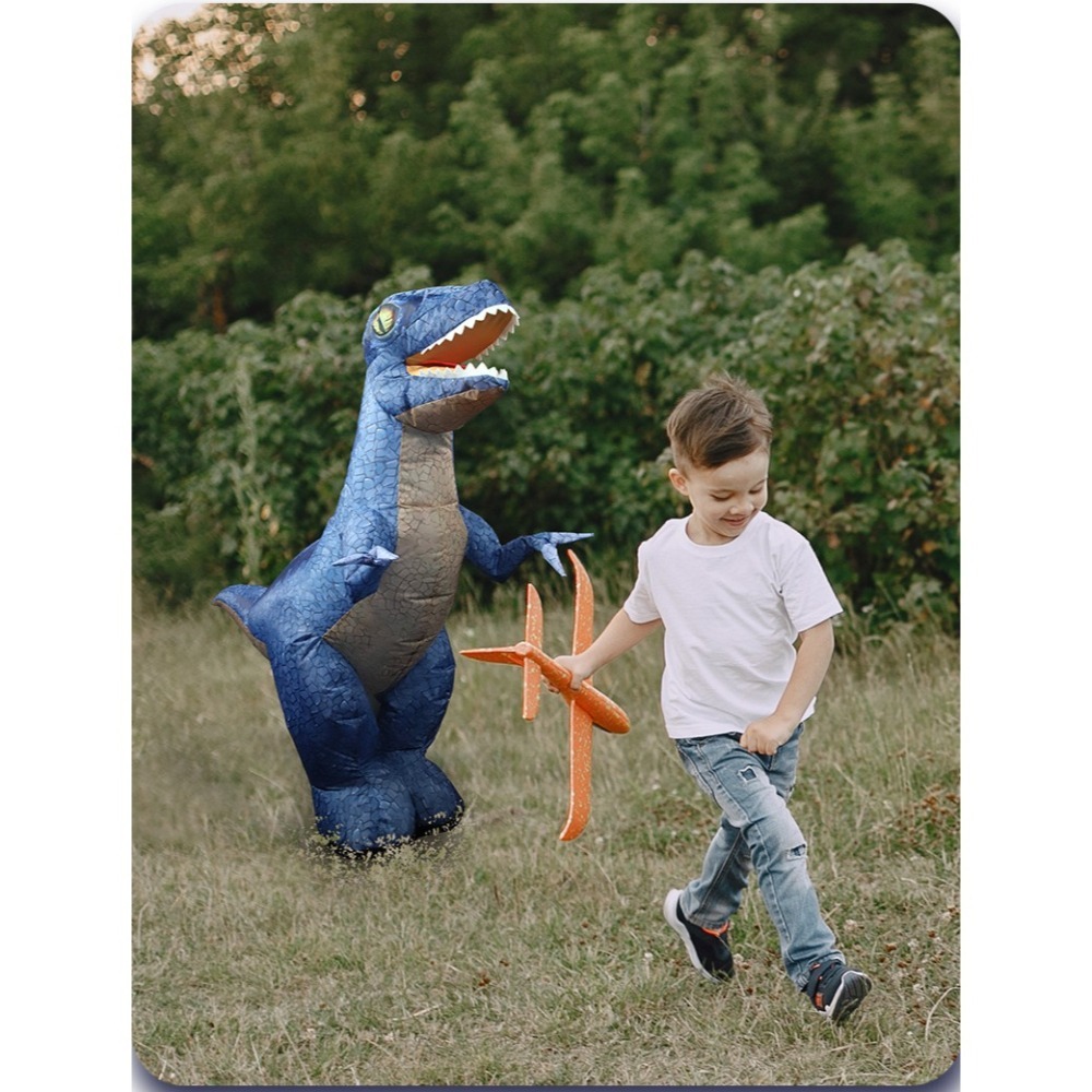 遙控充氣霸王龍 兒童恐龍玩具男孩3-6嵗電動遙控 超大號兒童仿真遙控電動霸王龍玩具 侏羅紀恐龍 男孩生日禮物 可充電-細節圖8