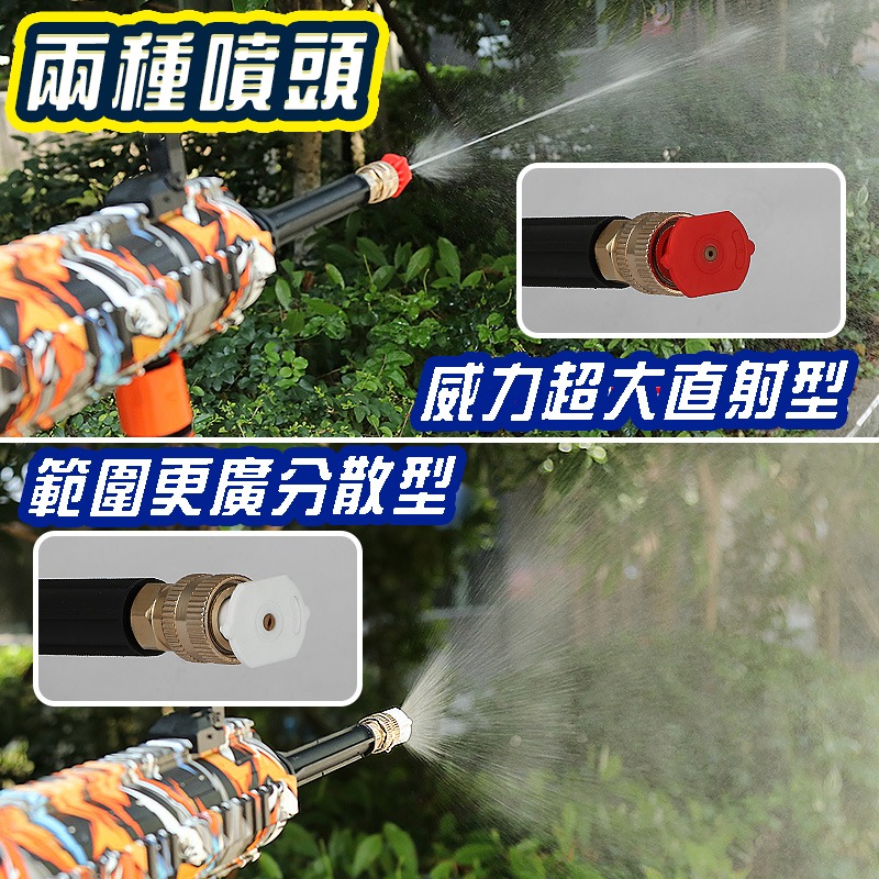 迷彩高壓水槍 洗車電動水槍 洗車水槍 加特林造型水槍 電動高速連發電動水槍 水壓水槍 洗車工具 超強水槍 夏天水槍-細節圖7