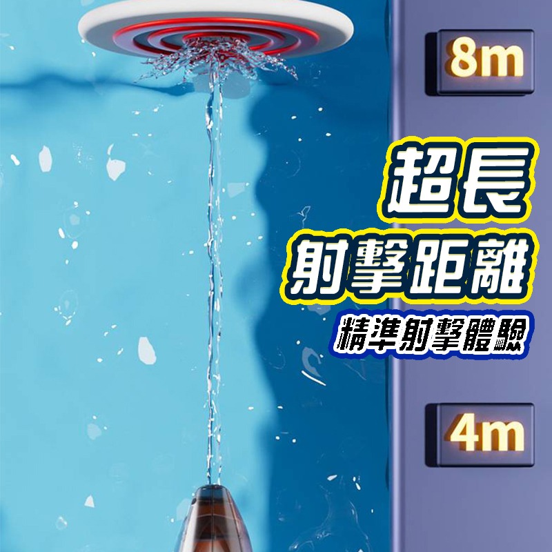 炫酷狂鯊造型水槍 電動連發 燈光兒童玩具水槍 水槍發射器 可外接水瓶 生日禮物 兒童電動玩具 高壓水槍打水仗 水上遊戲-細節圖8
