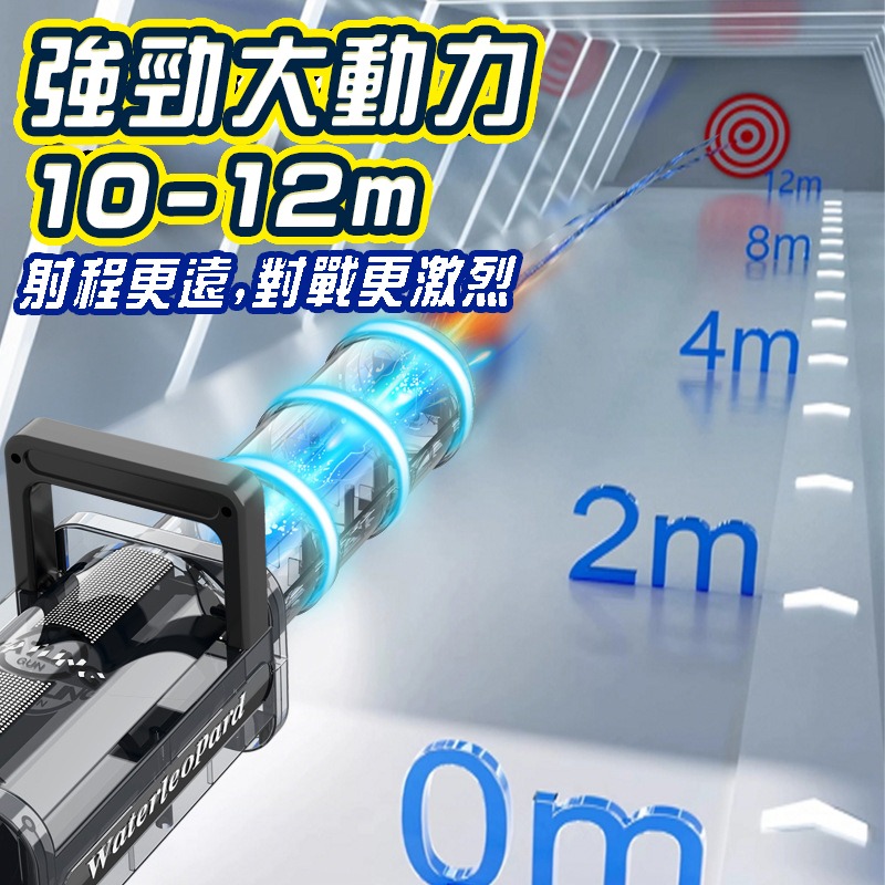 海豹加特林燈光水槍 自動吸水加特林水槍 全自動水槍商檢合格水自動水槍 兒童電動玩具 高壓水槍打水仗 水上遊戲 露營-細節圖2