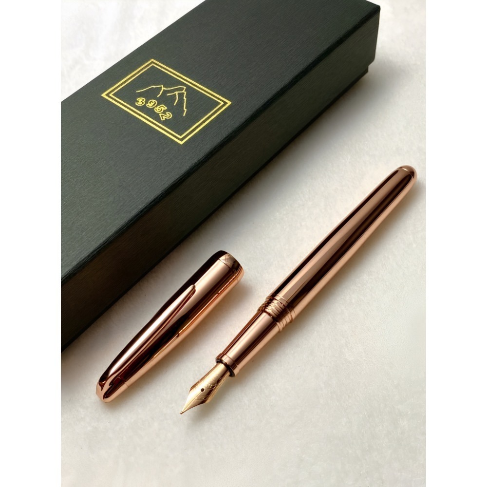 3952老山羊-綺羅星 典雅玫瑰金 玫瑰金鋼尖鋼筆-細節圖2