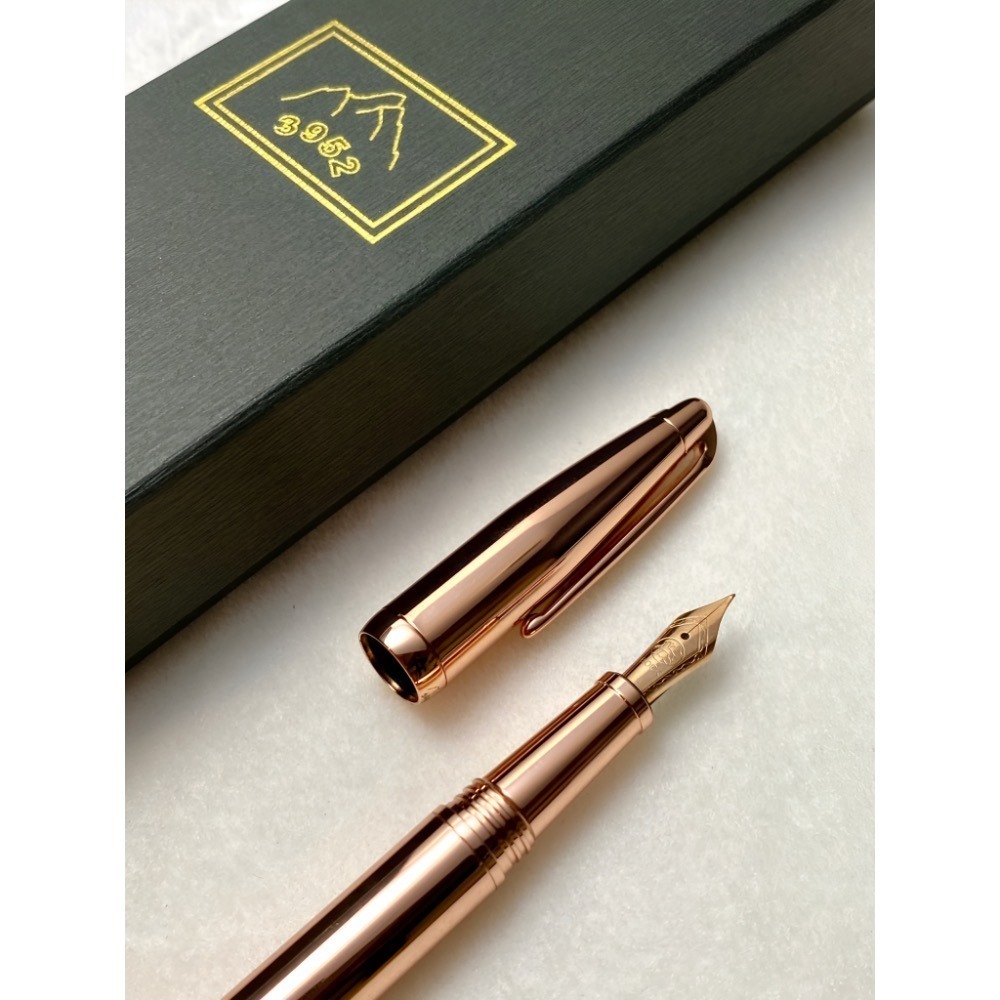 3952老山羊-綺羅星 典雅玫瑰金 玫瑰金鋼尖鋼筆-細節圖5