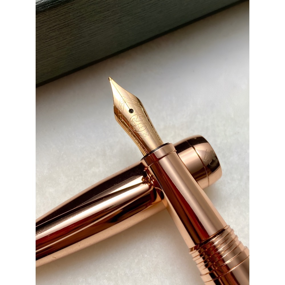 3952老山羊-綺羅星 典雅玫瑰金 玫瑰金鋼尖鋼筆-細節圖7