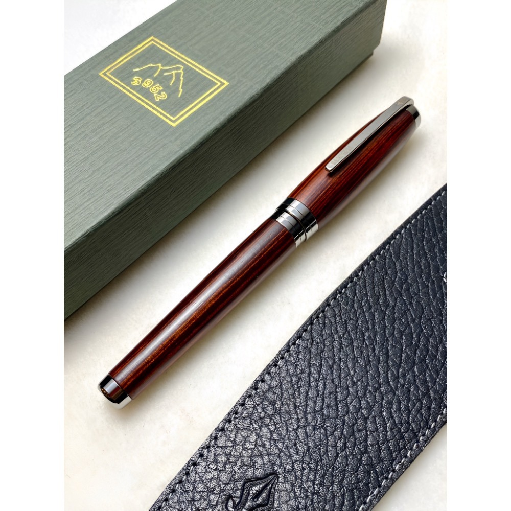 3952老山羊-X888 玫瑰木 玫瑰金鋼尖鋼筆-細節圖3