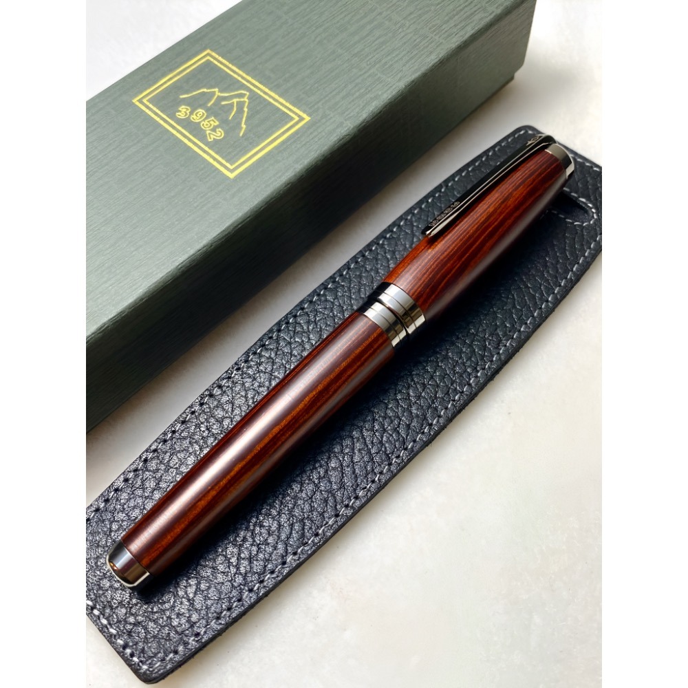 3952老山羊-X888 玫瑰木 玫瑰金鋼尖鋼筆-細節圖4