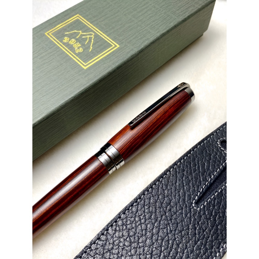 3952老山羊-X888 玫瑰木 玫瑰金鋼尖鋼筆-細節圖5