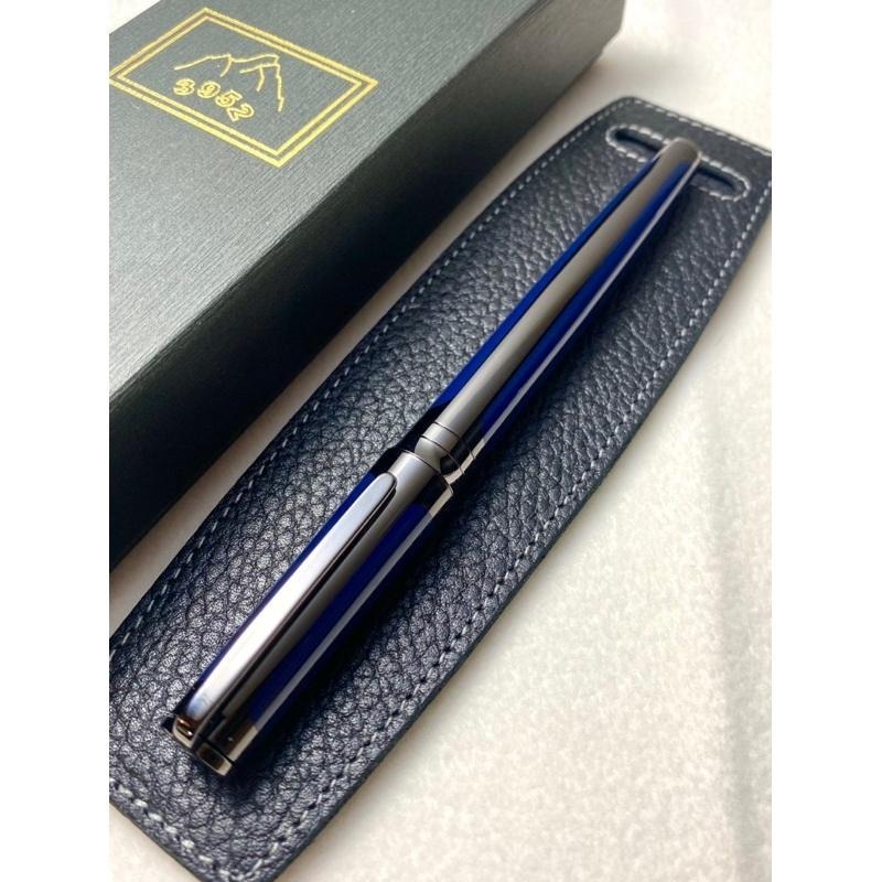 3952老山羊-西拉雅 森之藍 雙色鋼尖鋼筆-細節圖3